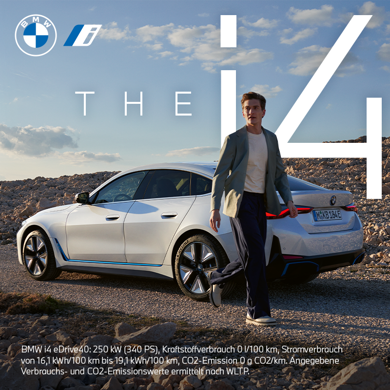BMW_Austria's tweet photo. Hoher Komfort und optimale Alltagstauglichkeit. THE i4. ​Entdecke den BMW i4 eDrive40.
