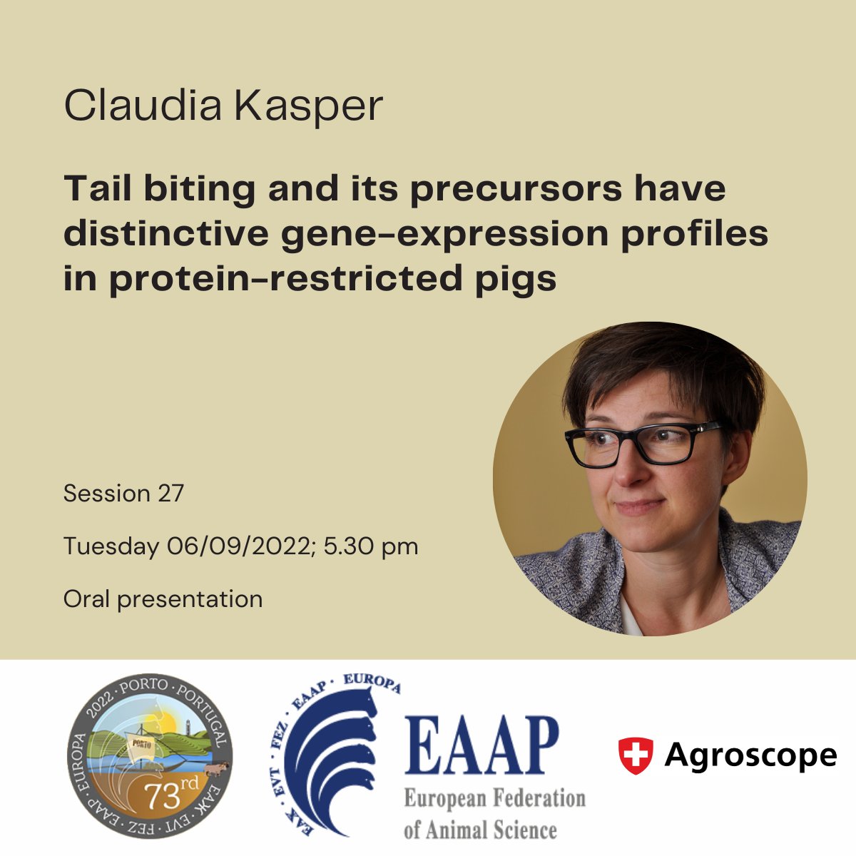 At #EAAP in Porto this year, and interested in #brain #hypothalamus differential gene expression profiles #DEG to characterize precursors of #tailbiting in 🐖?Come and see my talk in S27, 6.9. at 17:30. This is a combination of the master theses of Lea Roch and Laurine Couteller.