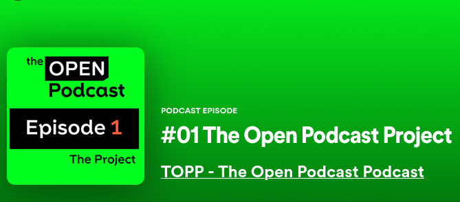 OpenPodcastDev's tweet image. The first episode of our own weekly podcast called TOPP is out 🔝 ... We talk about the progress of our project and interesting findings in the podcast ecosystem. Find links to your favorite platform at openpodcast.dev/podcast