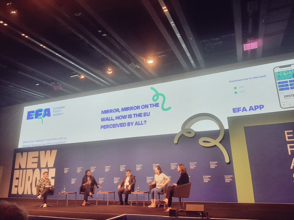 DWornig's tweet photo. Thrilled to see when ideas come to life. Reflecting on the last year on the #ProgramCommittee of the #SecurityTrack at #EFA22  with Irene Giner-Reichl, @FlorenceGaub &amp; @KPisarska &amp; seeing how the program turned out is very pleasing. Thanks to the dedicated team at @forumalpbach https://t.co/5WwLMZU2AU