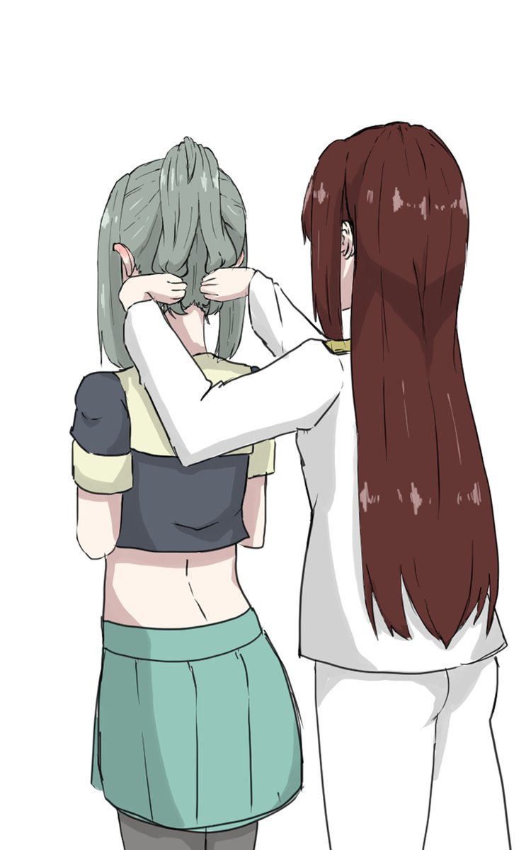 五月雨(艦これ) ,夕張(艦これ) 「#今月描いた絵を晒そう 今月は漫画も描き始めました 」|ベルクート@艦これ絵描きのイラスト