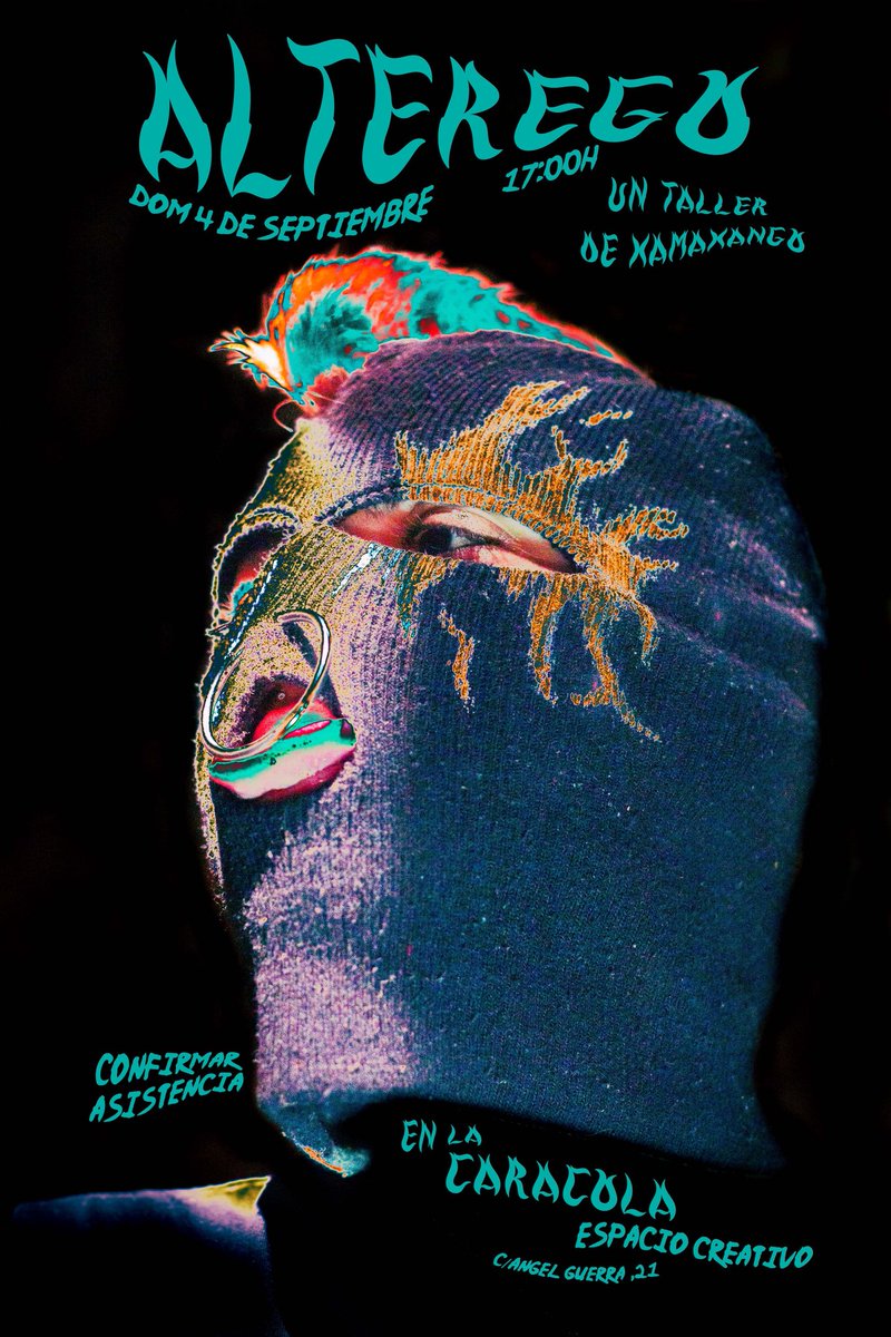 xamaxango's tweet photo. Estamos nerviosísimos por presentar nuestro primer taller de Xamaxango!👑🔗
Lo hemos bautizado como “Alter ego” y tendrá lugar el domingo 4 de septiembre en el espacio creativo @lacaracola_art 🐚
📌 C. Ángel Guerra, 21, local 6, Las Palmas de Gran Canaria.+ https://t.co/lAs9kaDxq4