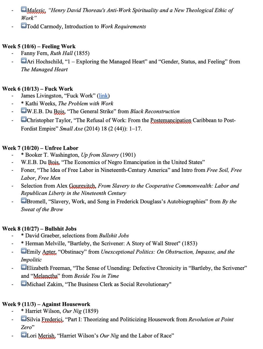 proffwolff's tweet photo. Thanks again to all who made suggestions for my Politics of Work in #c19amlit grad seminar! It was impossible to include everything but, fwiw, here's a nearly-finished syllabus. Further feedback (especially minor tweaks sandwiched between praise 😅🙏) welcome. https://t.co/x3nnHODeEo