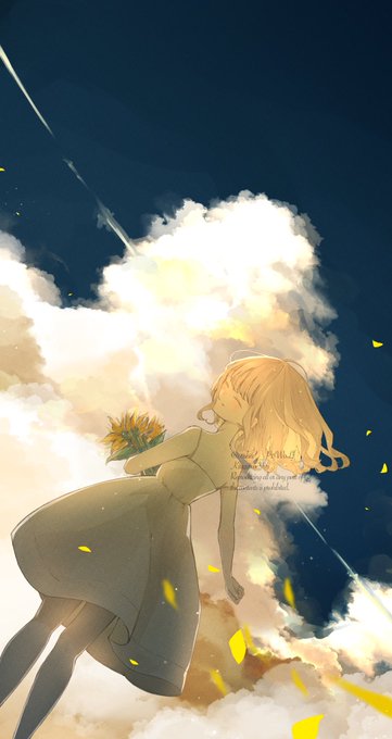 「closed eyes contrail」 illustration images(Latest)