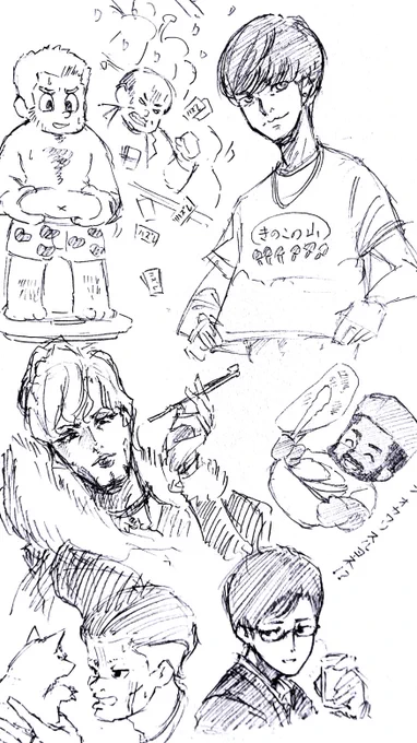 メンズ描かなさ過ぎて、描き方を完全に忘れてる…… 