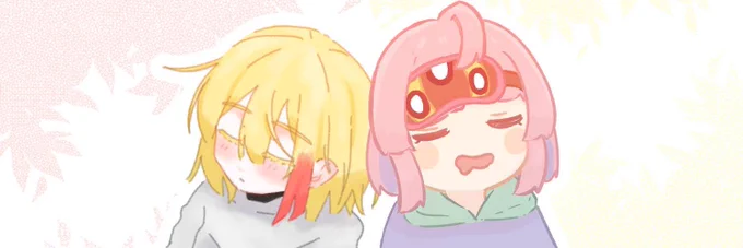 おむてゃと合作ヘッダー企画した!!!!ラフと2枚目の仕上げとそれぞれのおむらいすをおむてゃが描いてくれて、1枚目の仕上げとそれぞれのしおをしおちゃづけが描きました!!!!!!!!!!かわいかろ…天才じゃ……しおちゃづけのヘッダーはbioにある日常垢の方で使う予定ですkawaii 