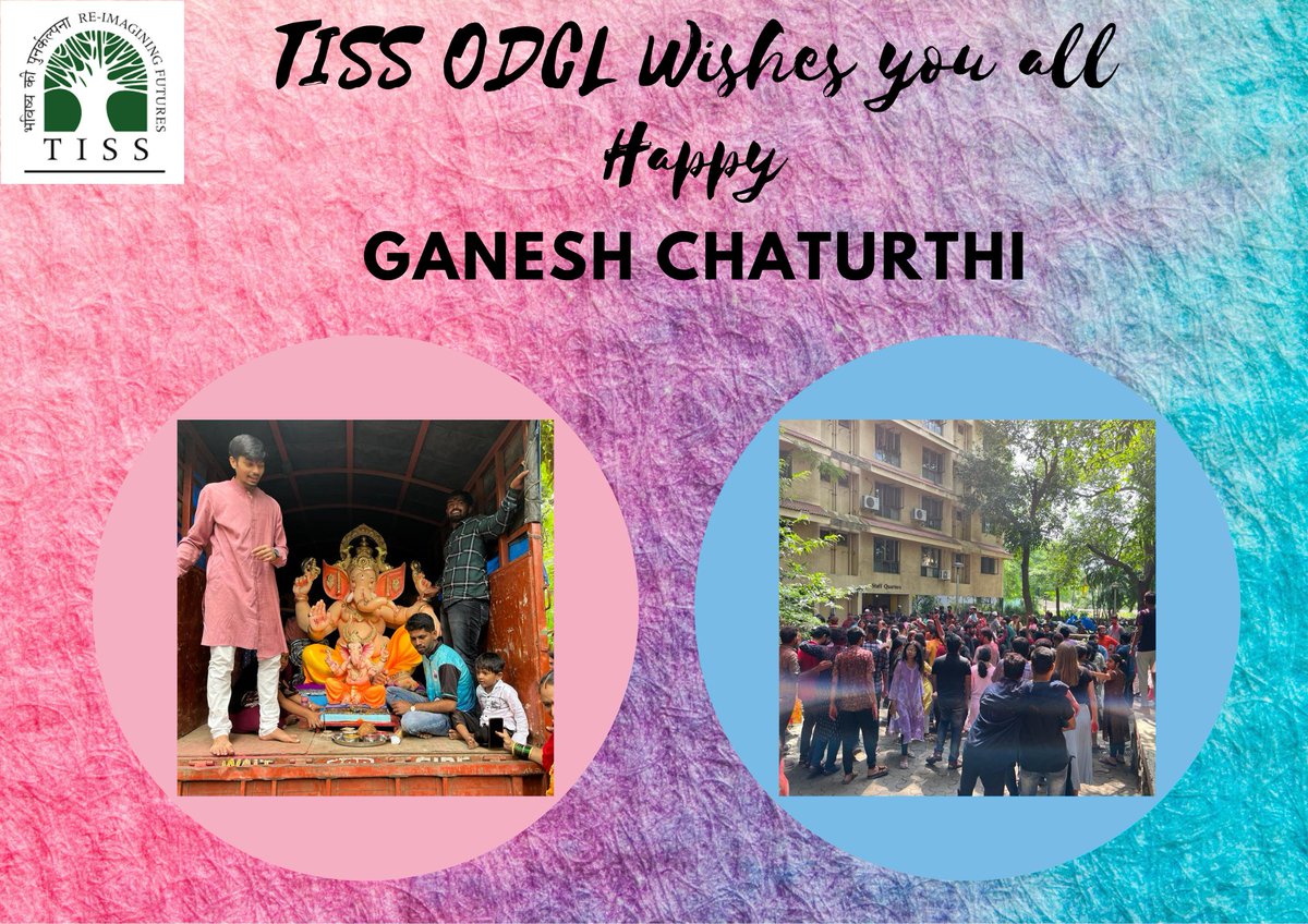 TISSODCL's tweet photo. TISS ODCL wishes everyone a #GaneshChaturthi!

May Lord Ganesha keep enlightening your lives and bless you always! 

Here is how TISS celebrated #GaneshChaturthi!

#LifeAtTISS
#GaneshChaturthi
#TISS
#TISSODCL https://t.co/oh7unRfMCY
