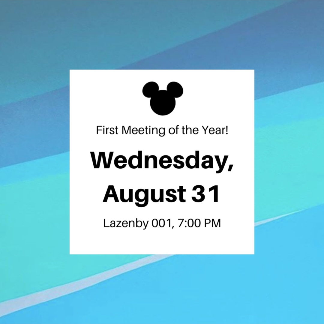 Join us TODAY in Lazenby 001 at 7 for our first meeting of the year! Hope to see you there!