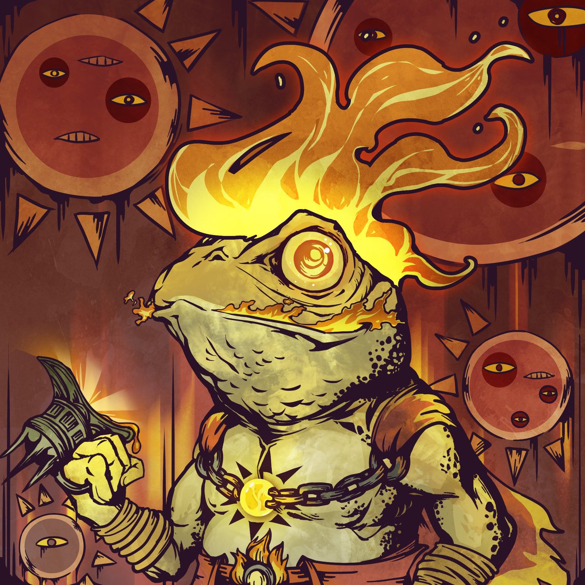 ChiefToadNFT's tweet photo. We will continue empowering Chief Toads 🐸🔥

Benefits include:
💥 Airdrop game NFTs (NFT Factory)
💥 Exclusive game skins and items
💥 Bonus rewards in-game
💥 Free admission to metaverse events

More announcements coming soon...
Turn on notifs 🔔 https://t.co/TOb5YHN6rr