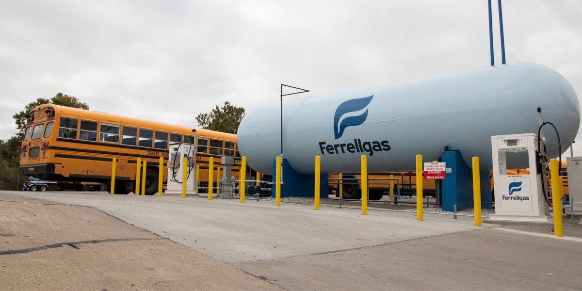 Ferrellgas's tweet photo. For many, #School is either back in session or about to be. There’s a good reason why many schools are switching to #PropaneAutogas to fuel buses. It’s better for the #Environment, cost-effective, safer for our children, and reliable – https://t.co/3bKo4srnnl. #BackToSchool https://t.co/7laCZIpLv4