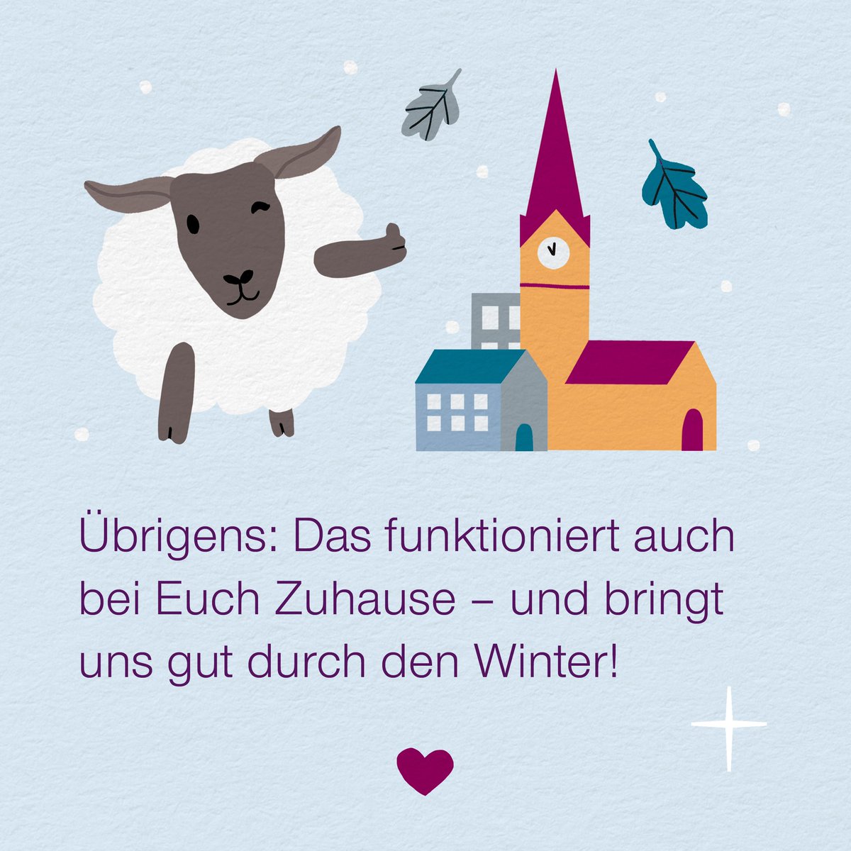Wir wollen in unseren Kirchen #Energie sparen! Unser Tipp Nummer 1 ist ein Klassiker: 
Jedes Grad weniger Heizen spart. Und zwar zehn Prozent im Schnitt! Deshalb wollen wir das Temperierungsniveau in beheizten Kirchengebäuden deutlich senken.
