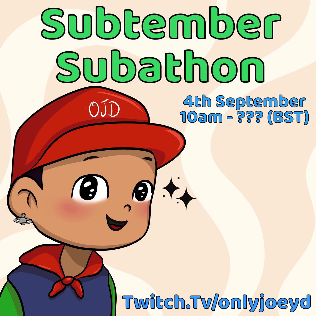 OnlyJoeyD's tweet photo. AFTER A WHOLE YEAR IT’S OFFICIALLY HAPPENING🥳🥹

2ND EVER BOOMTEAM SUBATHON!
4th September // 10am BST 

Hope to see you there💖
Ps I’m dreading these goals… https://t.co/Df4TeDDeDk