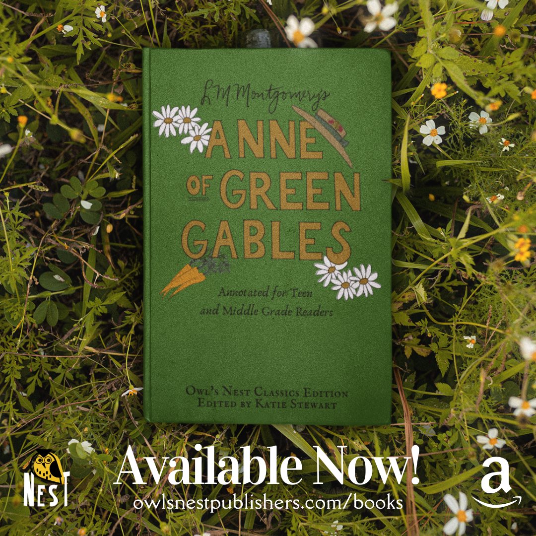 owlsnestpub's tweet photo. We’re happy to 🎉announce🎉 the release of our first Owl’s Nest Classic: Anne of Green Gables! This unabridged edition is annotated with a new introduction and discussion questions for adolescent readers. Get it today! https://t.co/pwsrseKEtk https://t.co/deyw57M6ls