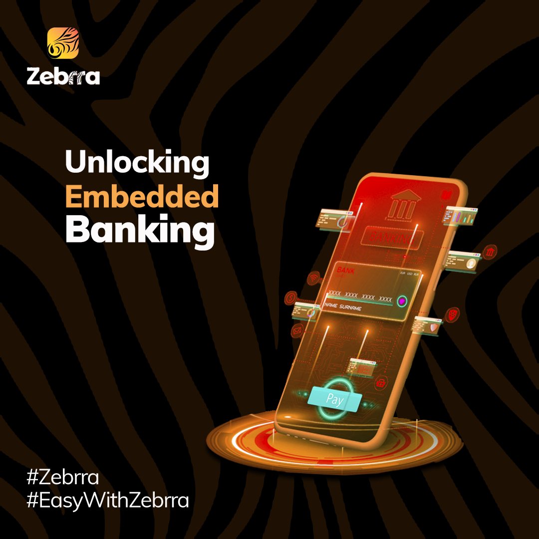 ZebrraHQ's tweet photo. We are introducing embedded banking to make payment easier, faster and rewarding for all. 

#zebrra
#easywithzebrra https://t.co/pI6u3TlHIu