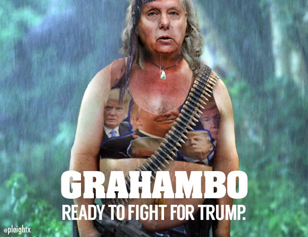 Captainj310's tweet photo. @LindseyGrahamSC @kilmeade @JesseBWatters You're still gonna defend that treasonous scum #Grahambo? https://t.co/01bSclf4HX