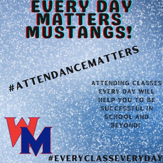 MustngPrincipal's tweet photo. Tomorrow is the start of Attendance Awareness Month! Mustangs… See you in class! #everyclasseveryday #attendancematters @WestMesaHS @SalazarAPSz2 @Zone2Assoc8 @ABQschools https://t.co/tC93baCbsM