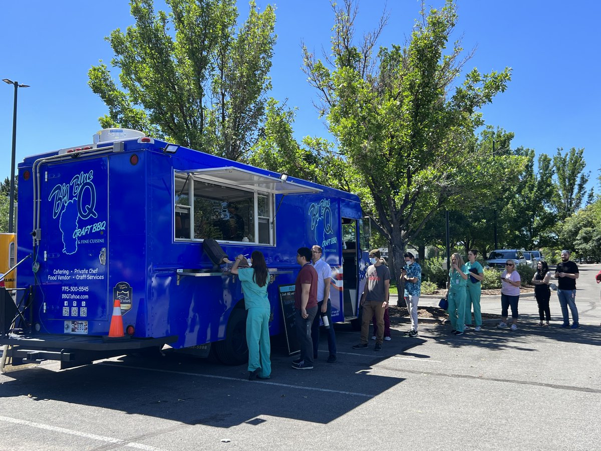 CRiverLabs's tweet photo. Our site in Reno, Nevada recently celebrated Charles River's 75th anniversary with a summer food truck frenzy! The event was hosted by the Reno Employee Appreciation Team (E.A.T.), which also included free to ice cream and cupcakes. #LIFEatCRL #CRL75 https://t.co/7qiC3Qs4Ft