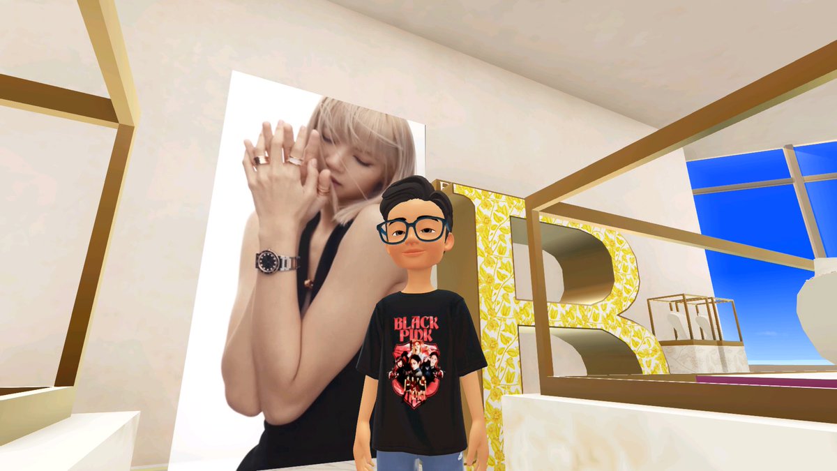joeyalarilla's tweet photo. Couldn’t find @BLACKPINK #LISA’s avatar yet in @zepeto_official’s @Bulgariofficial World on Jeju Island, which opened today. So took selfies first in front of her #BULGARI video ad and had a cup of coffee at the café 😃

#ZEPETO #metaverse https://t.co/5tcBekx5zo