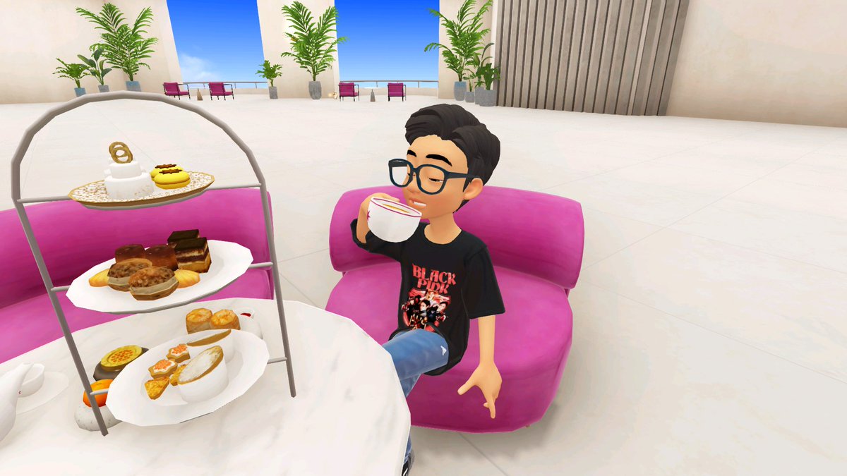 joeyalarilla's tweet photo. Couldn’t find @BLACKPINK #LISA’s avatar yet in @zepeto_official’s @Bulgariofficial World on Jeju Island, which opened today. So took selfies first in front of her #BULGARI video ad and had a cup of coffee at the café 😃

#ZEPETO #metaverse https://t.co/5tcBekx5zo