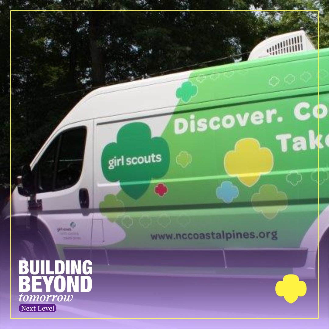 GirlScoutsNCCP's tweet photo. To take our troops to the next level, the Frank K. Webb Charitable Trust is making a $150,000 investment in another mobile program vehicle and support for our new troop leaders. Visit https://t.co/SFS74RaBXA to learn more. https://t.co/8SEU0TRWyj