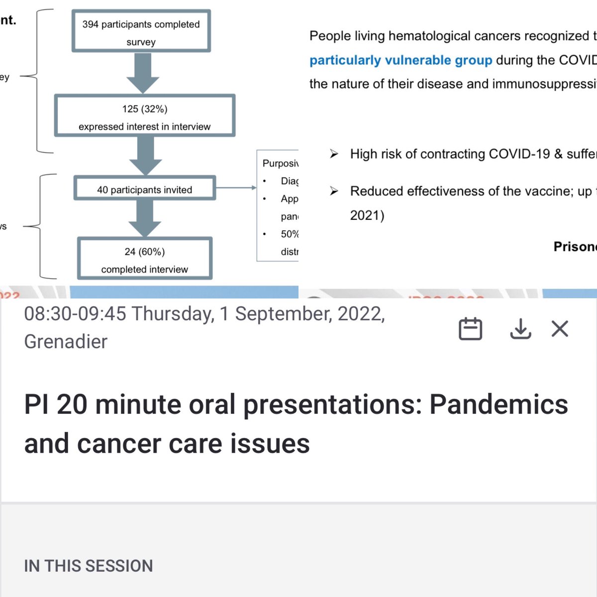 nienkezomerdijk's tweet photo. ⚠️ This tweet contains shameless self promotion #IPOS2020 content ⚠️
Did you know that #BloodCancer patients are amongst the most vulnerable groups when it comes to #COVID19?
Join me tomorrow 8.30am 🌅 to hear about their lived experiences ⬇️ ‘Pandemics & cancer care issues’ https://t.co/obYIxB29wk