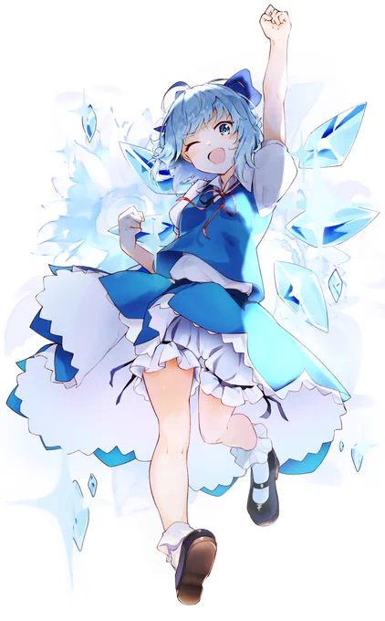 本日発売した「東方Project 幻想郷の塗り絵」に描いたチルノを寄稿しました。魅力的な絵がいっぱいなので是非塗ってみてください!  