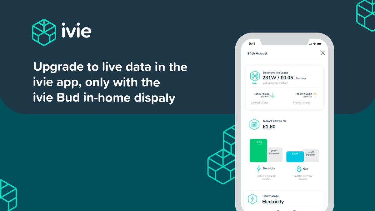 ivie_uk's tweet photo. Connect the ivie Bud #InHomeDisplay to the ivie app and enjoy the power of live energy data.
Go live so you make spot on decisions, on the spot.
Download now at https://t.co/ElGvLpAsT1.
#ivieApp #ivie https://t.co/14U8qrLda1