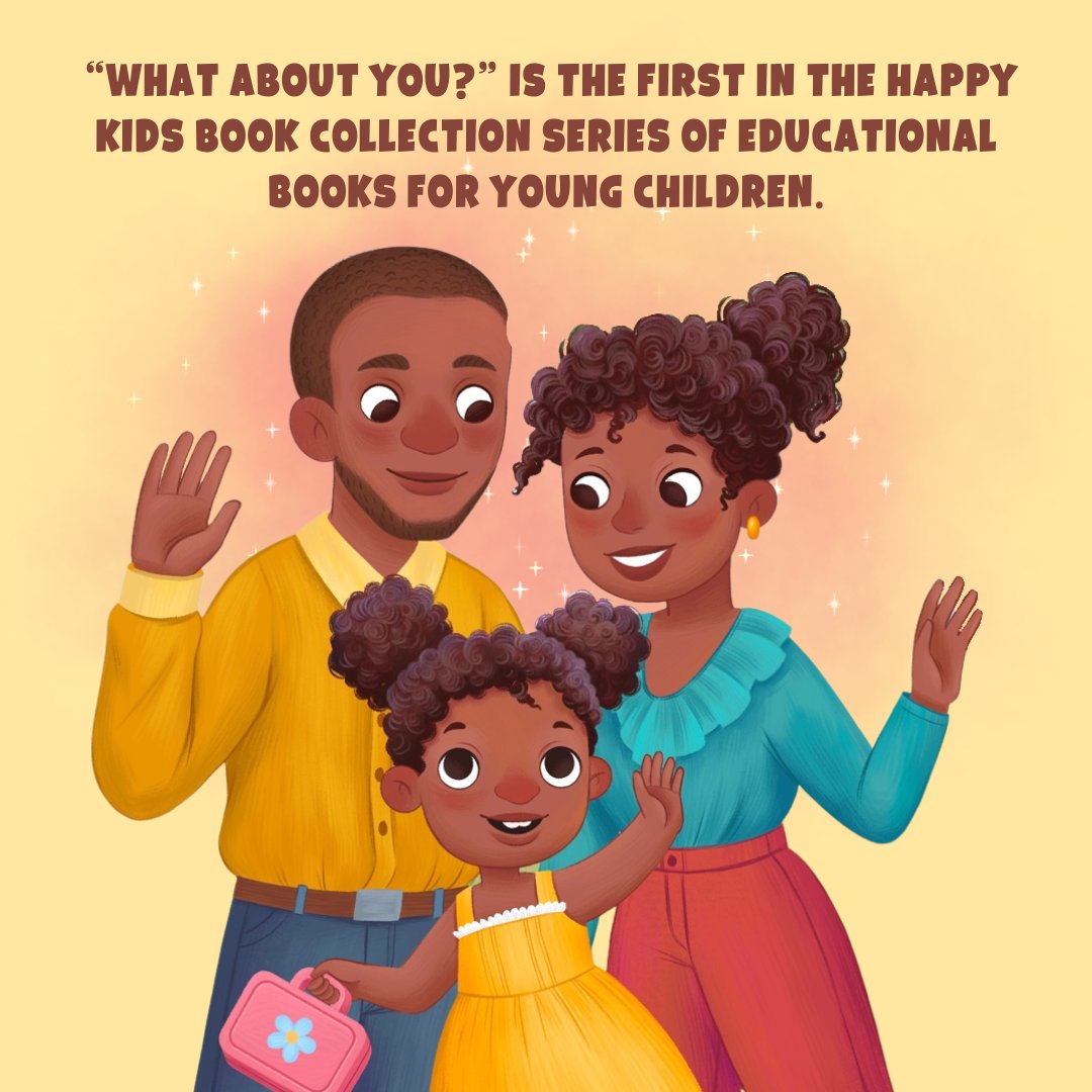 happykids_lit's tweet photo. ‘What About You?’ is our debut book in our happy kids book collection. It is full of fun adventures that every child would love. 

Click here https://t.co/BeY7Hd0BRp to get your child a copy.

#HappyKidsLiterature #WhatAboutYou #ChildrensBooks #Diversity #IndieAuthors #KidLit https://t.co/FsqEhTQKlI
