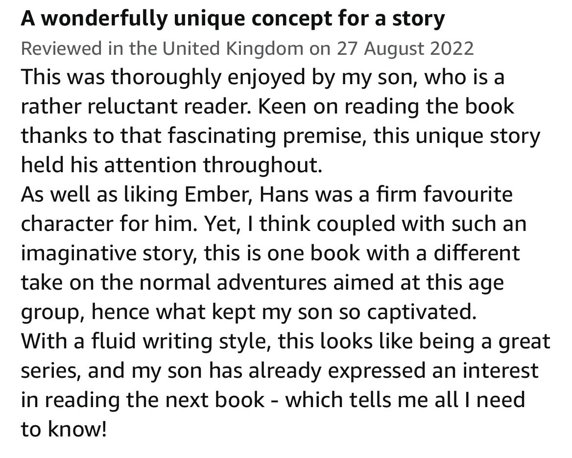 I’ve had some lovely reviews of #EmberShadows since it was published earlier this month so a huge thank you to each person who left one! But this one in particular is just 🥰🥰🥰🥰

If you’ve read Ember Shadows and would consider leaving a review, it really would mean so much!✨