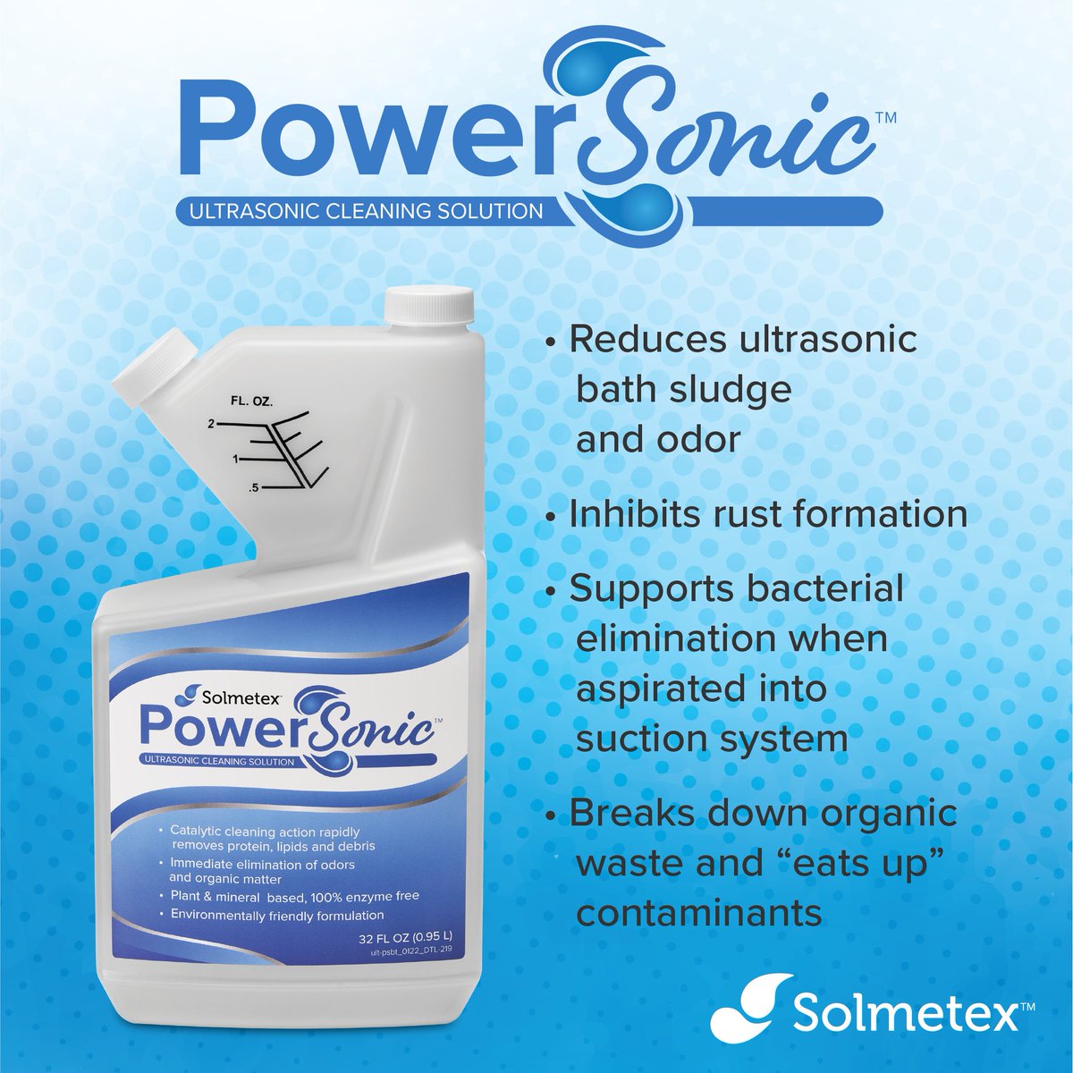 PowerSonic Ultrasonic Cleaning Solution effectively removes debris...
solmetex.com/powersonic/