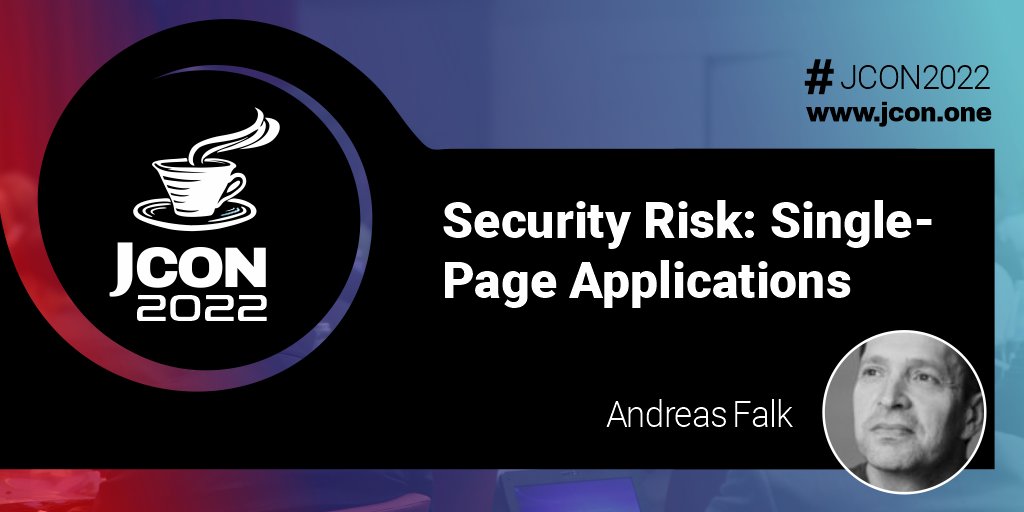 jcon_conference's tweet photo. #JCON2022 Next session: 10:00 CEST @andifalk online
Security Risk: Single-Page Applications

#SinglePageApplications are very popular nowadays, &amp; for this reason, current fronte...

Get a free #JUG Ticket: https://t.co/e7J5hJumlE

#WebDevelopment #Angular #JavaSkript @novatecgmbh https://t.co/4MsMr3uQO9