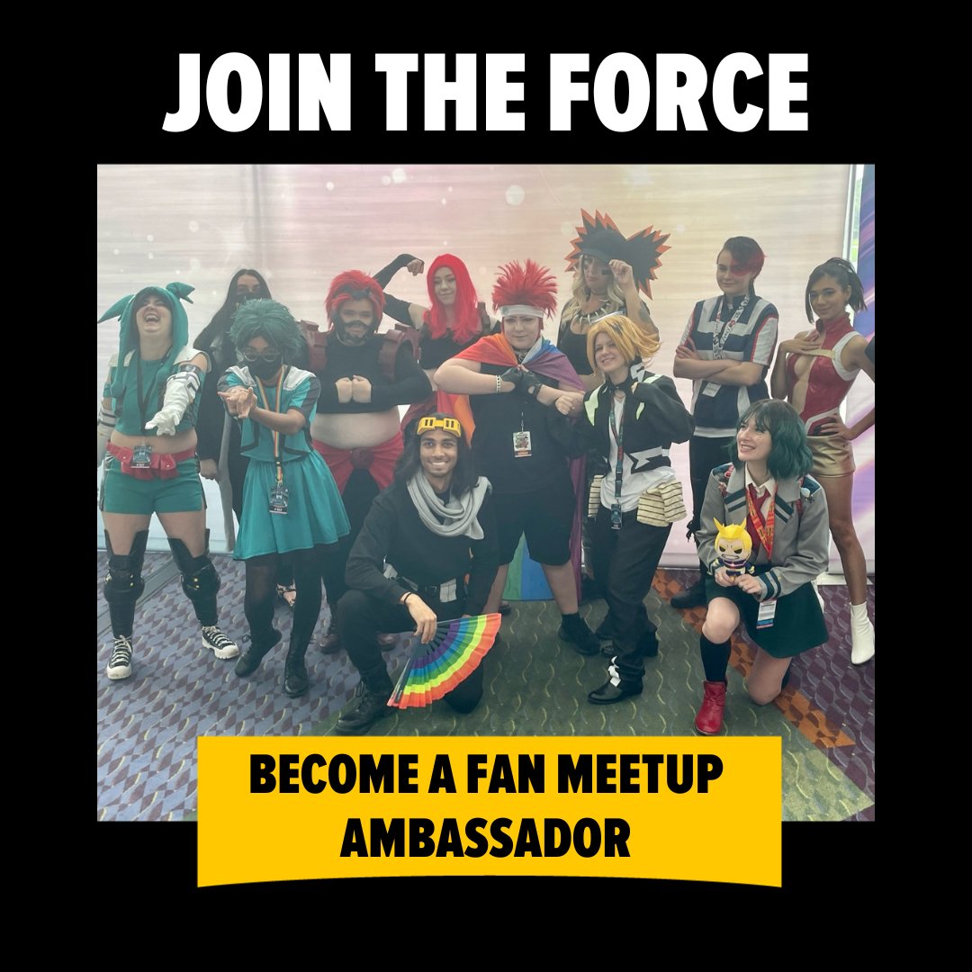 FAN EXPO Boston on Twitter "We’re looking for Fan Meetup Ambassadors
