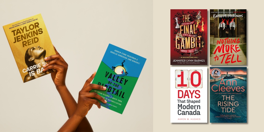 Chapters Ajax (@chaptersajax) on Twitter photo Buckle in, this week's new releases are a ride! Hitting the shelves, we have the latest from <a href="/tjenkinsreid/">TJR NEWS ONLY</a>, #CarrieSotoIsBack, the long-awaited finale to <a href="/jenlynnbarnes/">Jennifer Lynn Barnes</a> #TheInheritanceGames trilogy, #TheFinalGambit, gripping mysteries and more! ow.ly/8JjP50KwicF Buckle in, this week's new releases are a ride! Hitting the shelves, we have the latest from <a href="/tjenkinsreid/">TJR NEWS ONLY</a>, #CarrieSotoIsBack, the long-awaited finale to <a href="/jenlynnbarnes/">Jennifer Lynn Barnes</a> #TheInheritanceGames trilogy, #TheFinalGambit, gripping mysteries and more! ow.ly/8JjP50KwicF