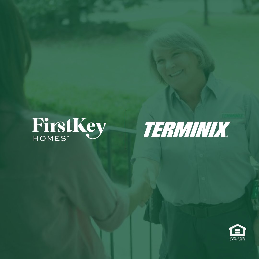 firstkeyhomes's tweet photo. Hey, residents! We just partnered up with @Terminix to offer you discounted pricing on reliable, professional pest control. Check your email inbox for more information, including the discount code. #FirstKeyHomes https://t.co/sbSov5cLyz