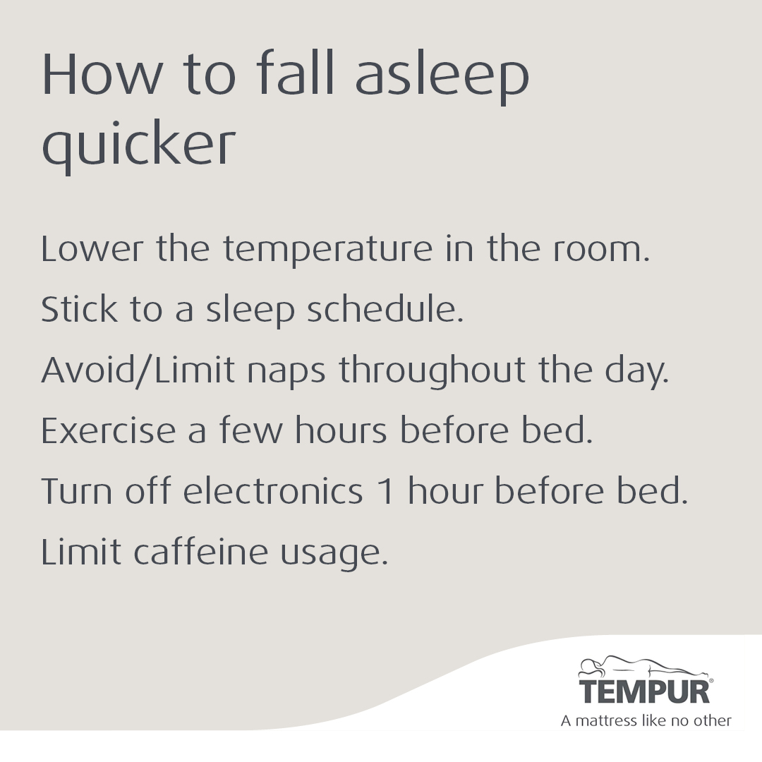 Learn how to fall asleep quicker with our top tips!