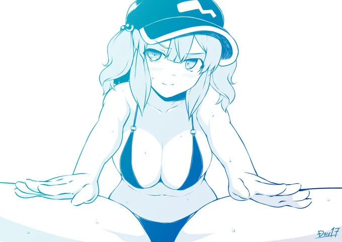 #100日チャレンジ
17日目のにとりさんです。ほぐす。 