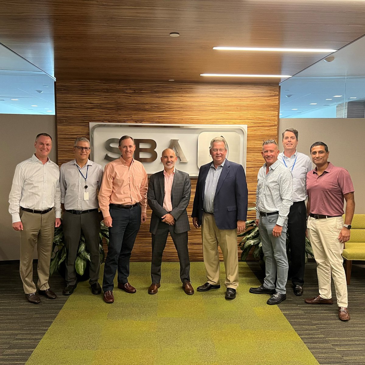 WIAorg's tweet photo. This week, WIA's President &amp; CEO Patrick Halley is in Florida visiting with a few board member companies! 

First Stop: @sbasite to meet with their Pres &amp; CEO Jeff Stoops, who also serves as chairman of WIA's board, and his amazing team. 

Keep up the good work! https://t.co/IO5AwD8jzk
