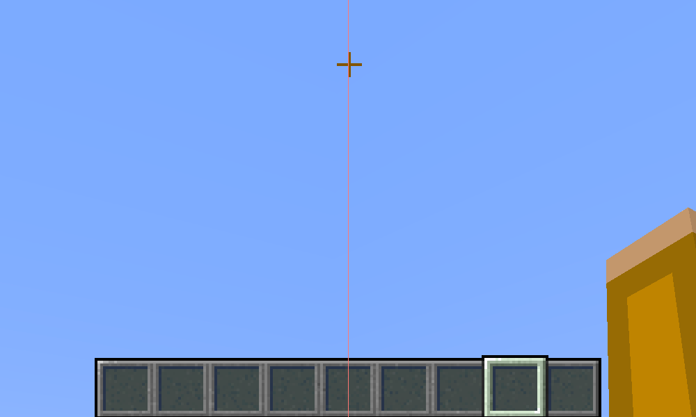 zeldown's tweet photo. Je tiens juste à rappeler que viseur de minecraft n'est pas centré. Voilà voilà 🫡 https://t.co/aqs1OFKV2x
