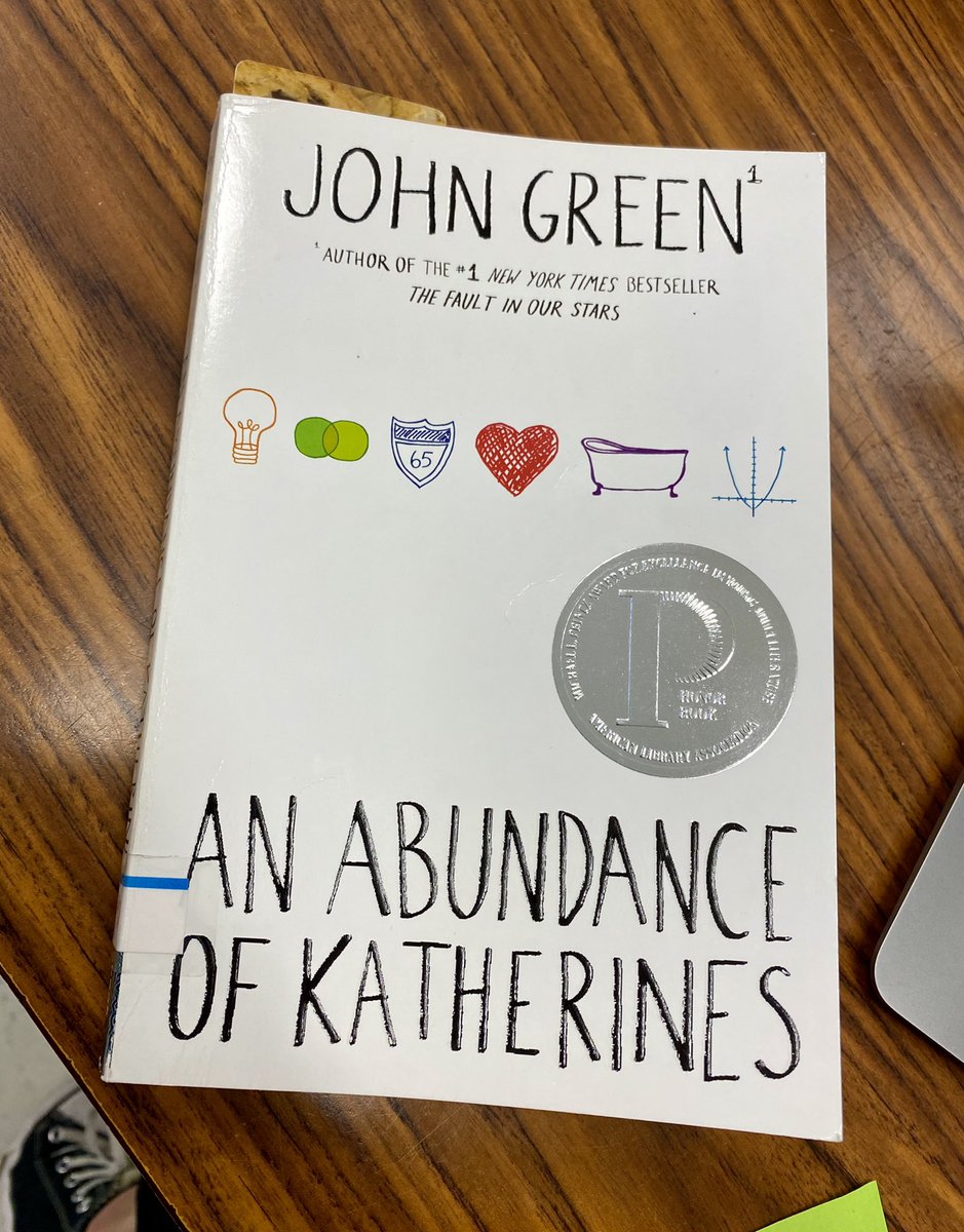 MsAugsBG's tweet photo. Currently reading: An Abundance of Katherines by John Green. Been meaning to read this one for ages! #readYA #Reading @BGHSLibrary https://t.co/DRkge0EU2X