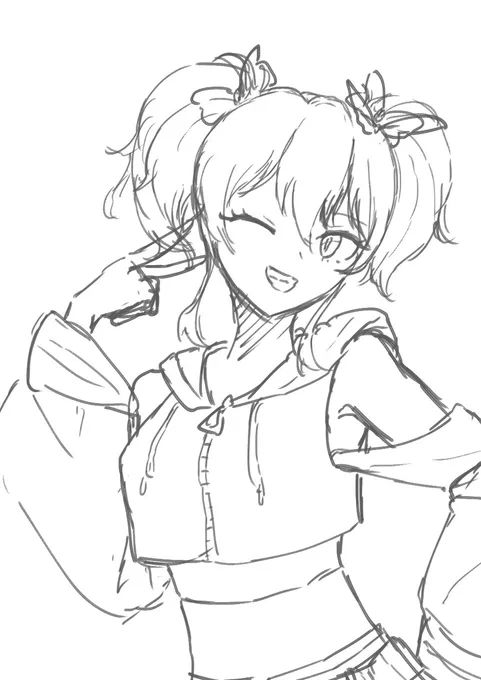 いい感じにお姉ちゃん描けてる気がする!!!! 