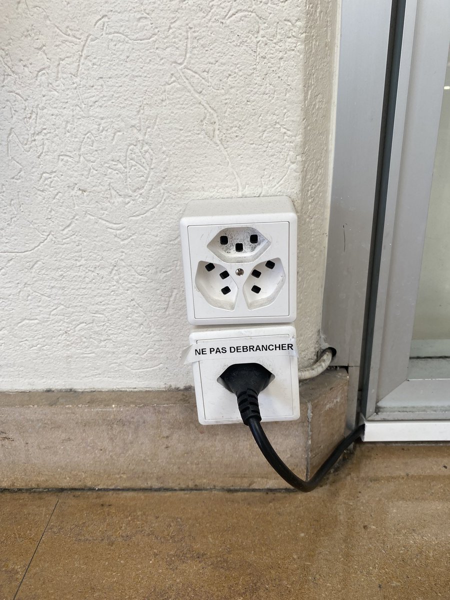 simonet10575290's tweet photo. Every time I come to Switzerland I forget about the hexagonal outlets! Seems like my brain cannot process the need of this configuration ….why… https://t.co/Q0TGaT3qDy
