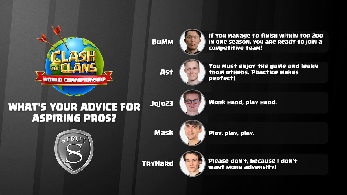 Become a pro with these tips from <a href="/STRUTesports/">STRUT esports</a>!

(Except the one from @Tryhardvw. Don’t listen to him 😂)

#ClashWorlds | #ClashEsports