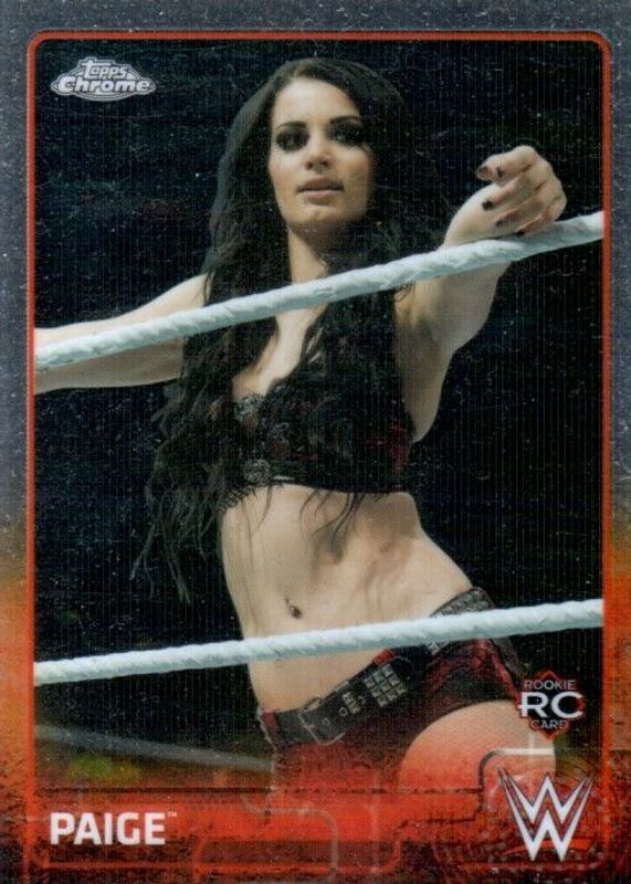 This week's #WrestlingCardWednesday goes out to this 2015 @RealPaigeWWE rookie card. She'd go on in her career to hold multiple Women's Championships before her @WWE career would come to an end.