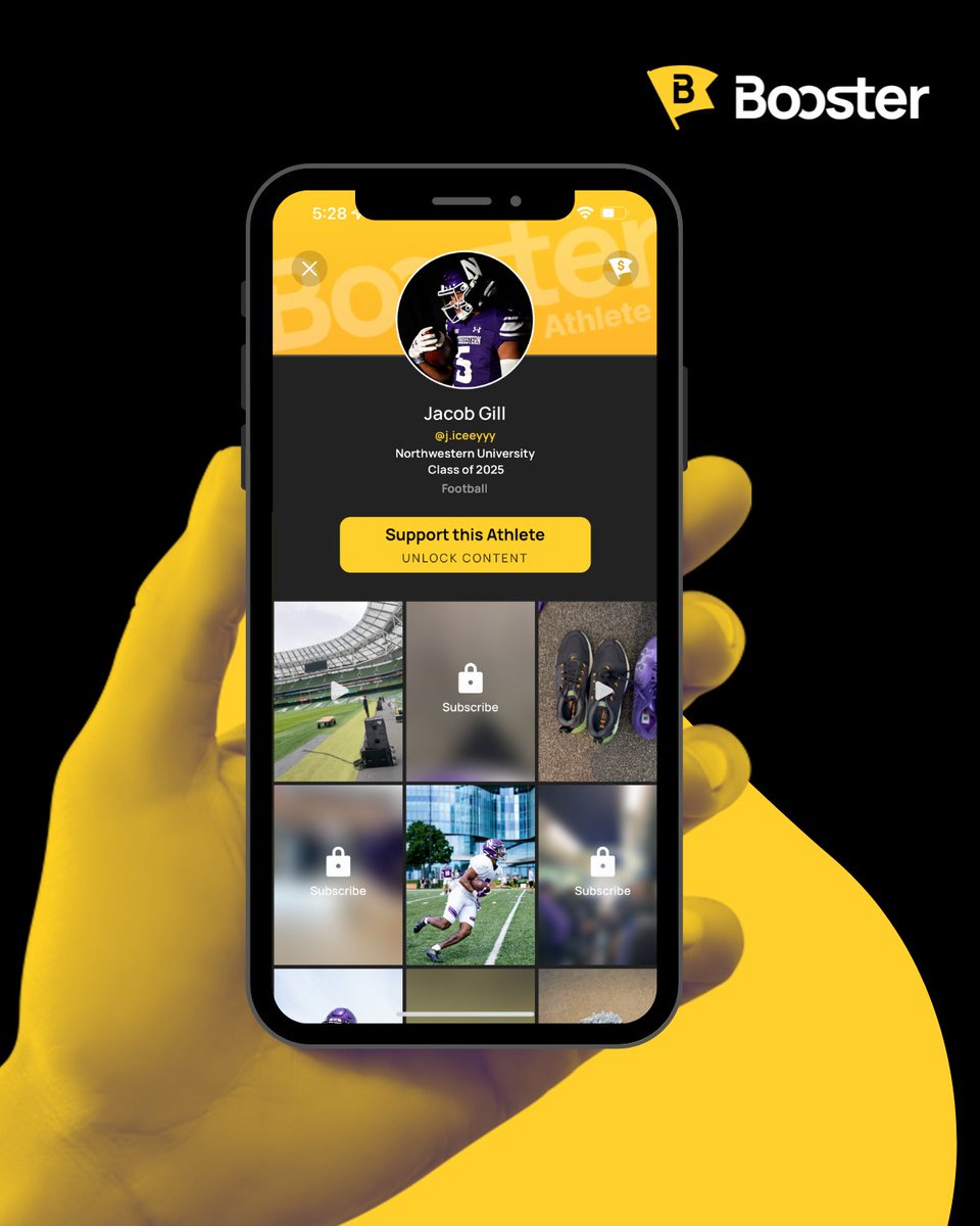 BoosterAthletes's tweet photo. With #collegefootball in full swing, the time is NOW to jump on the Booster App! Players like #EmilEkiyor and #JacobGill and more are finding #NIL success with the #BoosterApp. Download the app here and get started: https://t.co/Gce6EGmHYp https://t.co/uglcRGTS6L