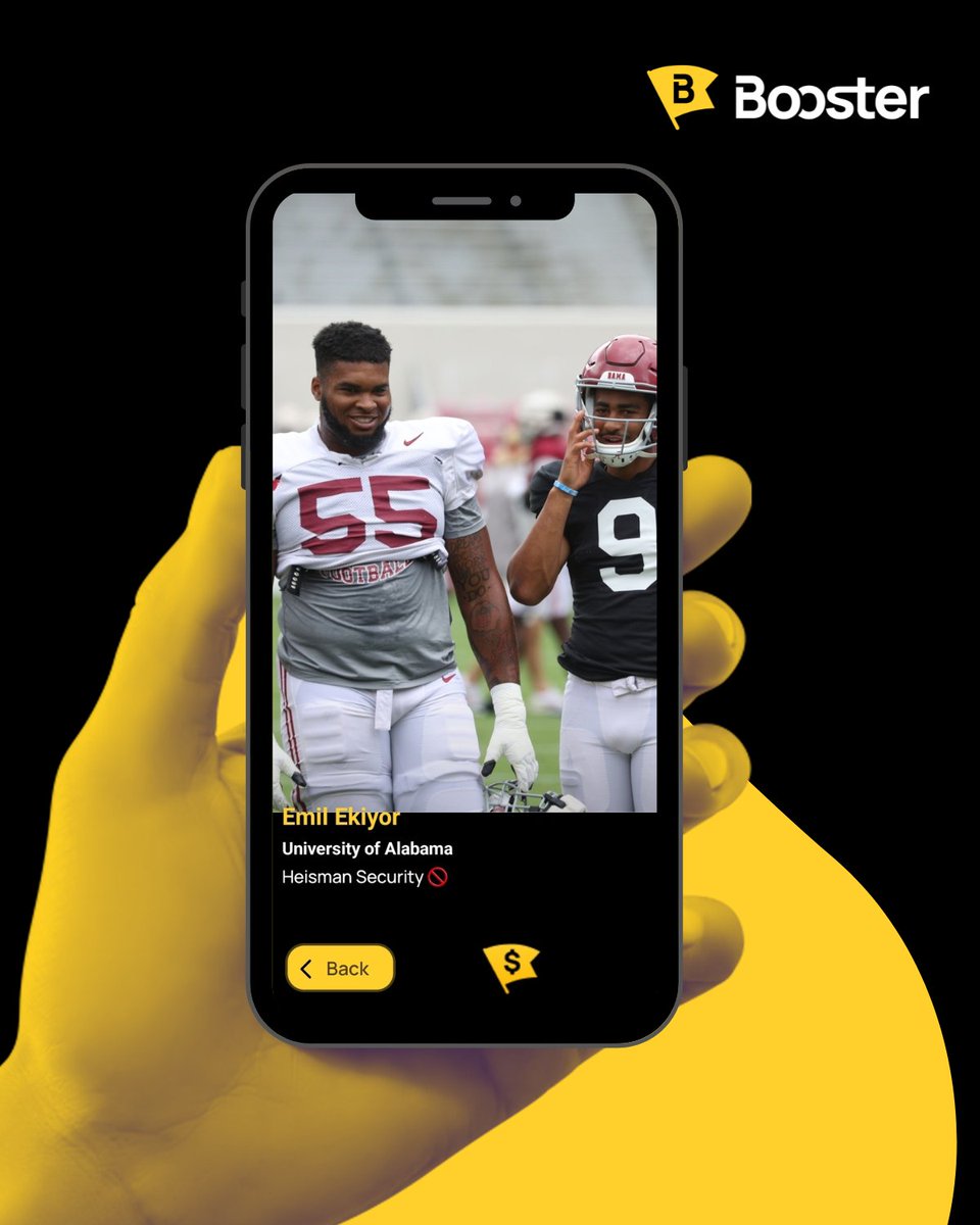 BoosterAthletes's tweet photo. With #collegefootball in full swing, the time is NOW to jump on the Booster App! Players like #EmilEkiyor and #JacobGill and more are finding #NIL success with the #BoosterApp. Download the app here and get started: https://t.co/Gce6EGmHYp https://t.co/uglcRGTS6L