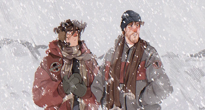 Idiots in the snow <3 #redvalley #redvalleyfanart #redvalleypod 