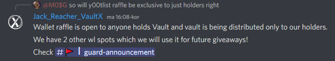 Come on guys! you can win one of the 3 WL spots of @y00tlistNft in <a href="/TheVaultDAO/">Vault-X Protocol</a> !!! You can stake your NFTs for Vault tokens or you can buy them on <a href="/FamousFoxFed/">Famous Fox Federation 🦊🟠</a>
