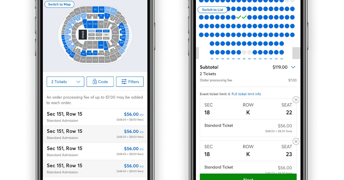 Ticketmaster's tweet photo. You’ll now see the all-in price for tickets right upfront on all New York events - no surprises at checkout. This law should be implemented nationwide so all ticketing marketplaces provide all-in pricing to ticket buyers. https://t.co/j1prH3AJud