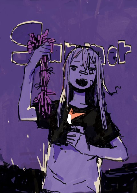「何かを持っている 紫」のTwitter画像/イラスト(新着)｜4ページ目