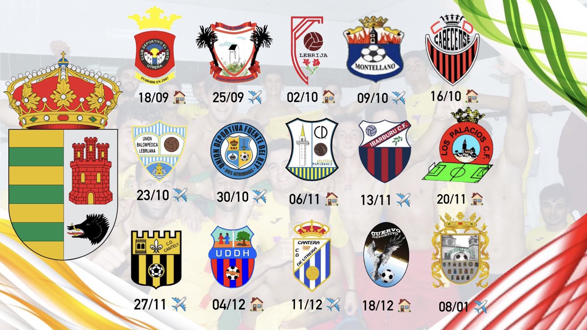 udlosmolares's tweet photo. 𝗖𝗔𝗟𝗘𝗡𝗗𝗔𝗥𝗜𝗢 𝟭ª 𝗩𝗨𝗘𝗟𝗧𝗔 𝗧𝗘𝗠𝗣𝗢𝗥𝗔𝗗𝗔 𝟮𝟮/𝟮𝟯. 🟢🟡🔴

🗓 ¡Tenemos fechas! Aquí puedes consultar los #díadepartido para no hacer planes y no perderte ninguno. 😎

Y sí… ¡comenzamos el próximo 18 de septiembre en nuestro estadio! 

 ¿Te lo vas a perder? 😜🦁 https://t.co/iQMULLy3jp